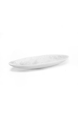 Oval Platter - White Swirl