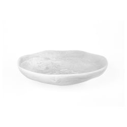 Medium Wavy Bowl - White Swirl